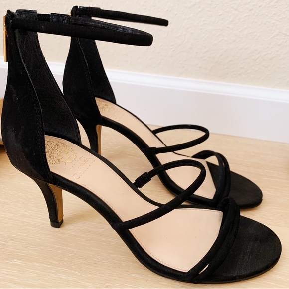 Vince Camuto Black Strappy Heels - Picture 4 of 7
